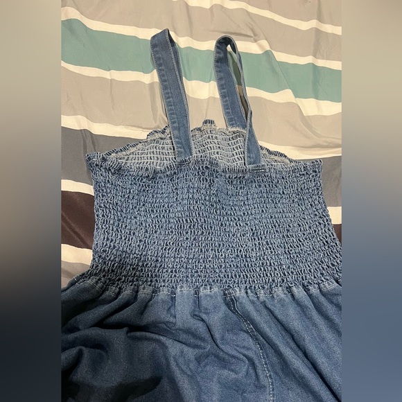 Elegant Blue Denim Jumpsuit - Picture 3 of 3